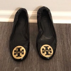 TORY BURCH patent leather flats.